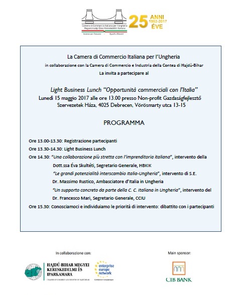 Light Business Lunch a Debrecen